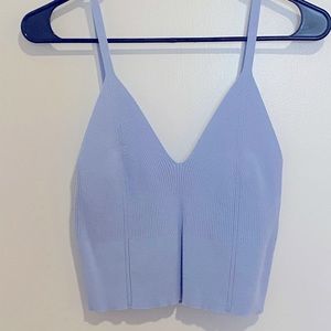 Crop cardigan style tank